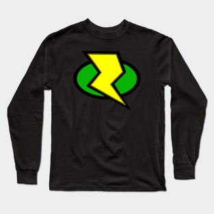 Lightning Bolt Logo - Green Long Sleeve T-Shirt